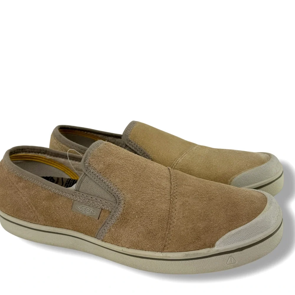 Keen Eldon Harvest Slip On Suede Leather Shoes Mens Size 9.5 EU 42.5 Tan 1026839